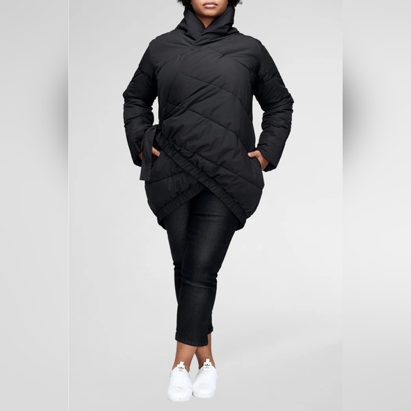 Universal Standard Kanda Puffer Jacket Black Size XL